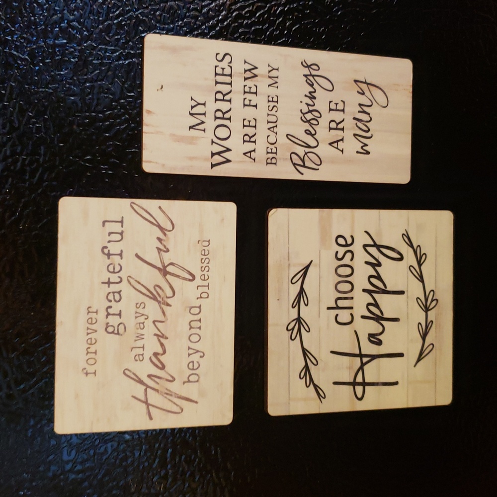 Inspirational Quote Magnets Set - Cream